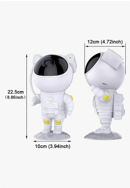 Astronauta proyector en detalle