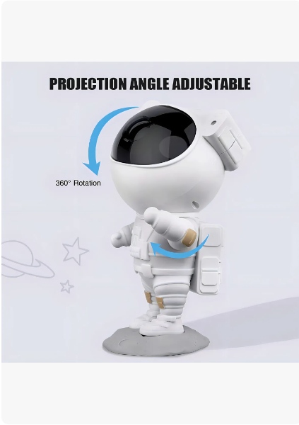 Proyector astronauta galaxia