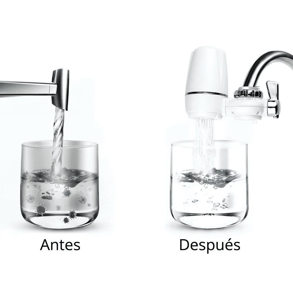 Agua pura y cristalina